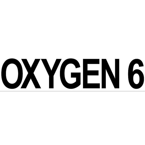 sticker OXYGEN 6 (large, 35x8 cm) pcs