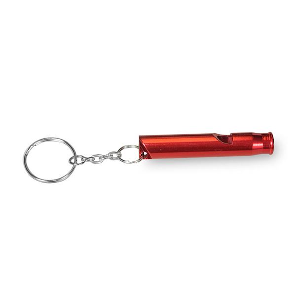 aluminium whistle red